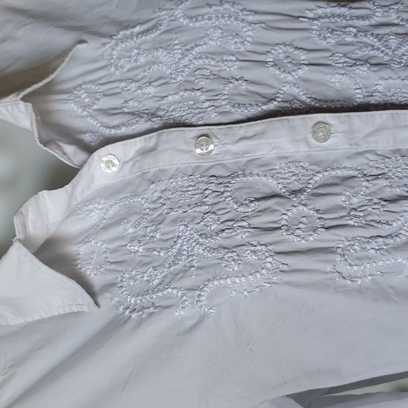 Vintage 100% cotton white button down - Size Large - Picture 4 of 4